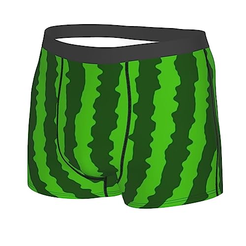 Watermelon Green Stripes Men's Underwear Boxer Briefs Regular Sport Mens Boxer Briefs Underwear Men2