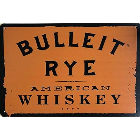 AMELIA SHARPE Metal Tin Signs Vintage BULLEIT Whiskey Wall Decoration 8x12 Inch Tin Sign Retro Decoration Sign Home Bar Cover