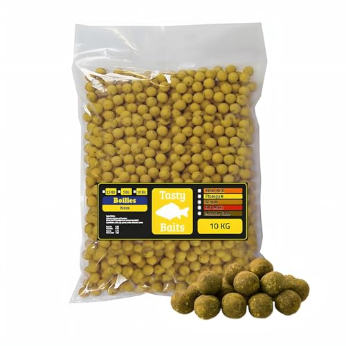 EUROCATCH Tasty Baits Scopex Boilie - 20mm - 10kg Beutel - Hochwertiger Karpfenköder - Unwiderstehlich für Karpfen - Geeignet für jedes Wasser - Ideal für Lange und Kurze Sitzungen!