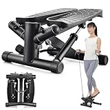 【more felice公式｜ヨガインストラクター＆ベストボディJAPANチャンピオン監修】ステッパー 静音 有酸素運動 宅トレ 在宅フィットネス 立ち専用 コンパクト 軽量 油圧式 姿勢サポート 高さ調整ダイヤル 記録シート＆動画付 初心者・高齢者も安心