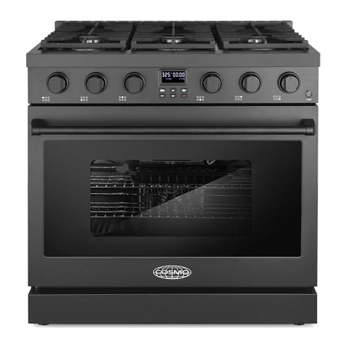 COSMO COS-GRC366KB-BK 36 in. Lumin Collection 6.0 cu. ft.