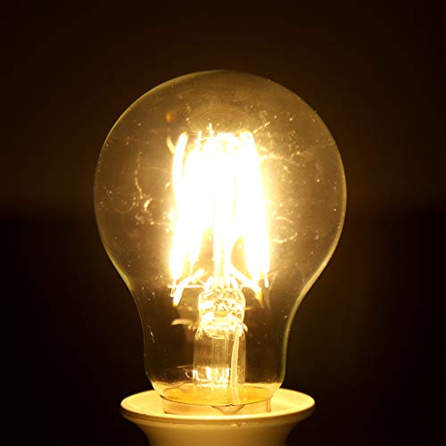 Nwejron Light Bulbs, 2/4/6/8W Vintage Edison Light Bulb, Heat-Resistant Bars Living Rooms For Room Decoration Room Illumination Cafes Restaurants(Warm Light 6W Without Dimming) #TOP2