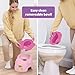 Bright Starts Disney Princess Full Comfort Potty Training Toilet, Easy Clean Removable Bowl, Splash Guard, High Back for Comfort & Stability, Toddlers up to 50 lbs