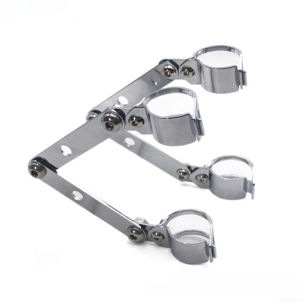 Soporte de faros para motocicleta en metal mecanizado de alta resistencia para horquilla frontal