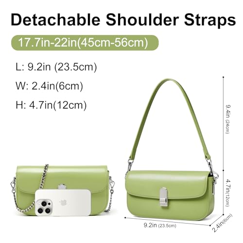 Image of LA FESTIN Small Genuine Leather Purses for Women Designer Shoulder Purse
