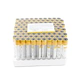 Meterbox Vacutainer Blood Collection Tubes 10ml Gel Clot Tube Vacuum Collecting Lab Tube for Lab Test Tubes Pet Animals Veterinary 100 Pcs Wrap Packaging