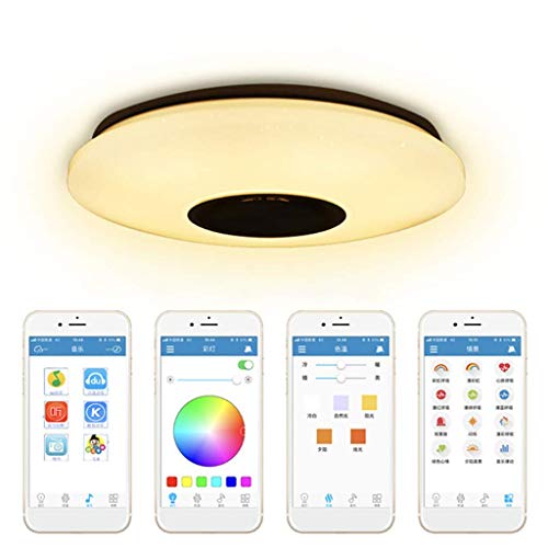Plafonnier connecté dimmable avec télécommande et musique intelligente - 4
