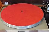 Audiophile Grade RED Leather Turntable Record Player Mat