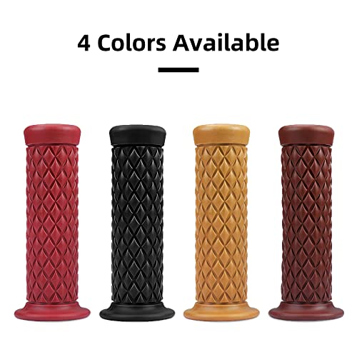 Surpassme MTHG026BK Motorcycle Grips Non Slip Rubber Bar End Thruster Grip 7/8 Inch 22Mm 24Mm Motorcycle Comfort Hand Handlebar Grip Thruster Grip thumb #4