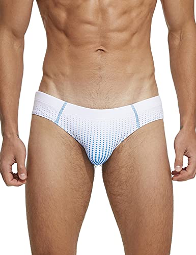 SEOBEAN Mens Sexy Low Rise Gradient Swim Brief Swimwear 230902