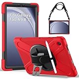 [Support de Rotation 360 Intégré et Dragonne]: Le support de rotation à 360 degrés offre confortables angles de taper ou voir des vidéos; Une dragonne ajustable permet de tenir la tablette d'une seule main, idée idéale pour enfants, étudiants, enseignants, ingénieurs et concepteurs.