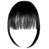 [Conseils amicaux]: Comme chaque fausse frange cheveux naturel est faite à la main, la couleur et les détails peuvent varier légèrement entre les lots et les affichages à l'écran. La fausse frange peut se plier pendant le transport, mais peut être facilement remodelée avec un fer à friser ou un lisseur avant utilisation.