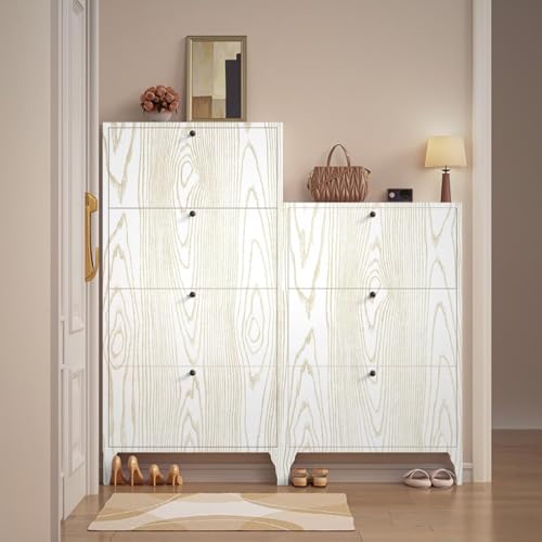 Image of White Gold Wooden Peel and Stick Wallpaper Self-Adhering Wood Contact Paper and Wallpaper Wood Grain Wallpaper for Walls, Countertops, Drawers, and Desk Cabinets (45X300 CM)