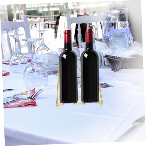 Soporte de botellas de vino de metal para encimera miniatura 6