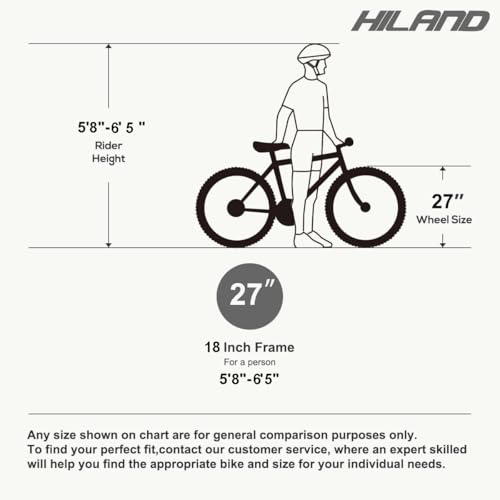 Hiland 27.5 inch Mountain Bike 21 Speeds, Lock-Out