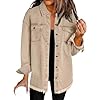 Générique Veste En Jean Femme SurdimensionnéE BoutonnéE Ourlet Effiloché Manches Longues Avec Poches Boyfriend Vintage Ample Extensible Style Camionneur Demi-Saison Transition