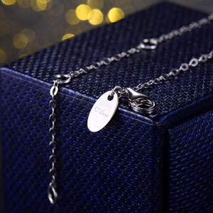 Emerald Necklace For Wife Mom Forever Love Infinity May Birthstone Pendant Sterling Silver Jewelry For Women Birthday Gifts #TOP4