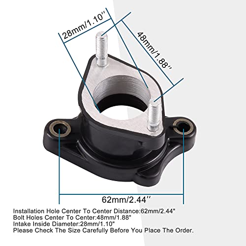 GOOFIT Ansaugkrümmer Rohr Ersatz für CG 125cc 150cc 200cc ATV Dirtbike Go Kart Vertikal Motor