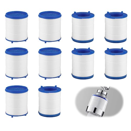 MYLERCT - 10 piezas de filtro de filtro de grifo de agua de algodón PP para grifo descalcificador de grifos para cocina y baño
