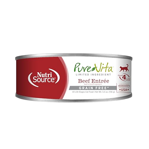 Pure Vita 96% Grain Free Beef & Beef Liver Entrée Cat 12/5 Oz