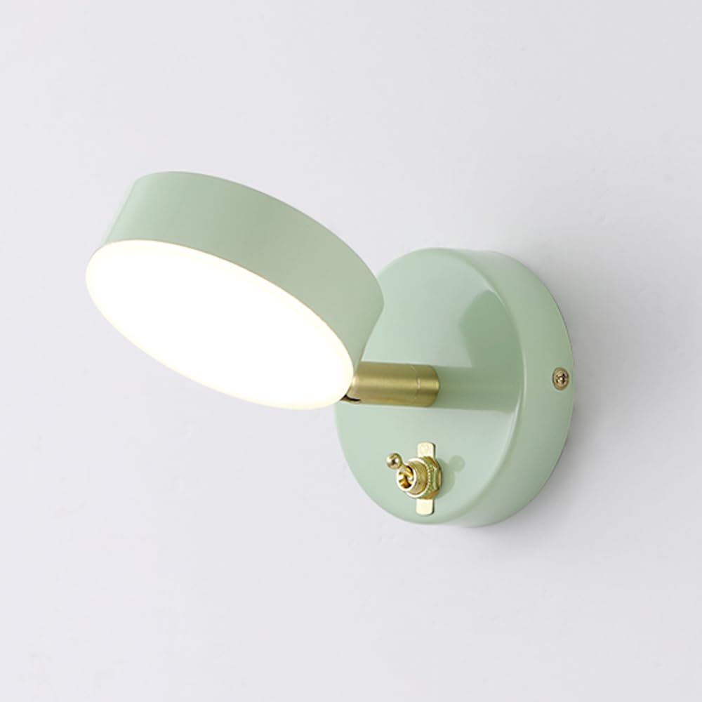 Iluminación ajustable del cabecero con aplique de pared LED y luz de lectura