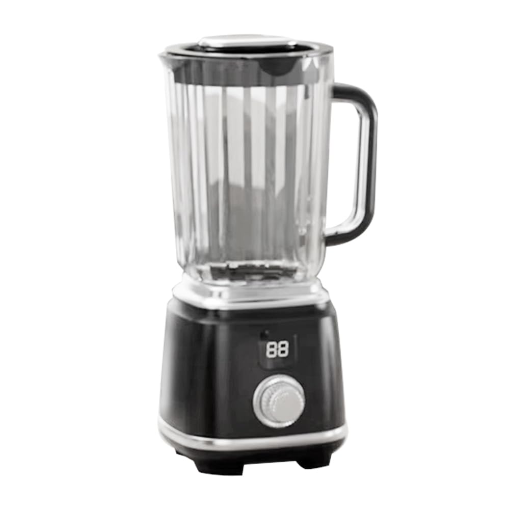 Blender multifonctionnel 10 lames avec batterie 3000mAh extracteur de jus et broyeur glace noir