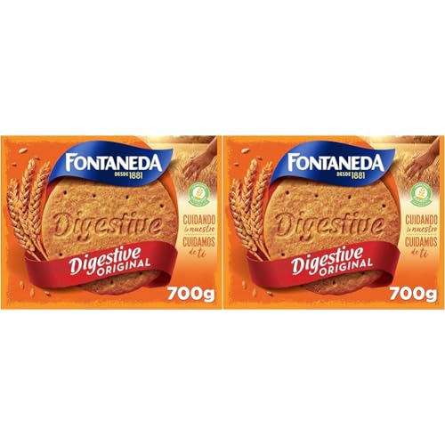 Fontaneda Digestive Original Galletas 700g (Paquete de 2)