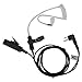 AIRSN A 2 Pin Earpiece Headset for M0torola CP200,GP300,CLS1110,CLS1410 Walkie Talkies/Two Way Radio with Transparent Acoustic Tube (Pack of 2)