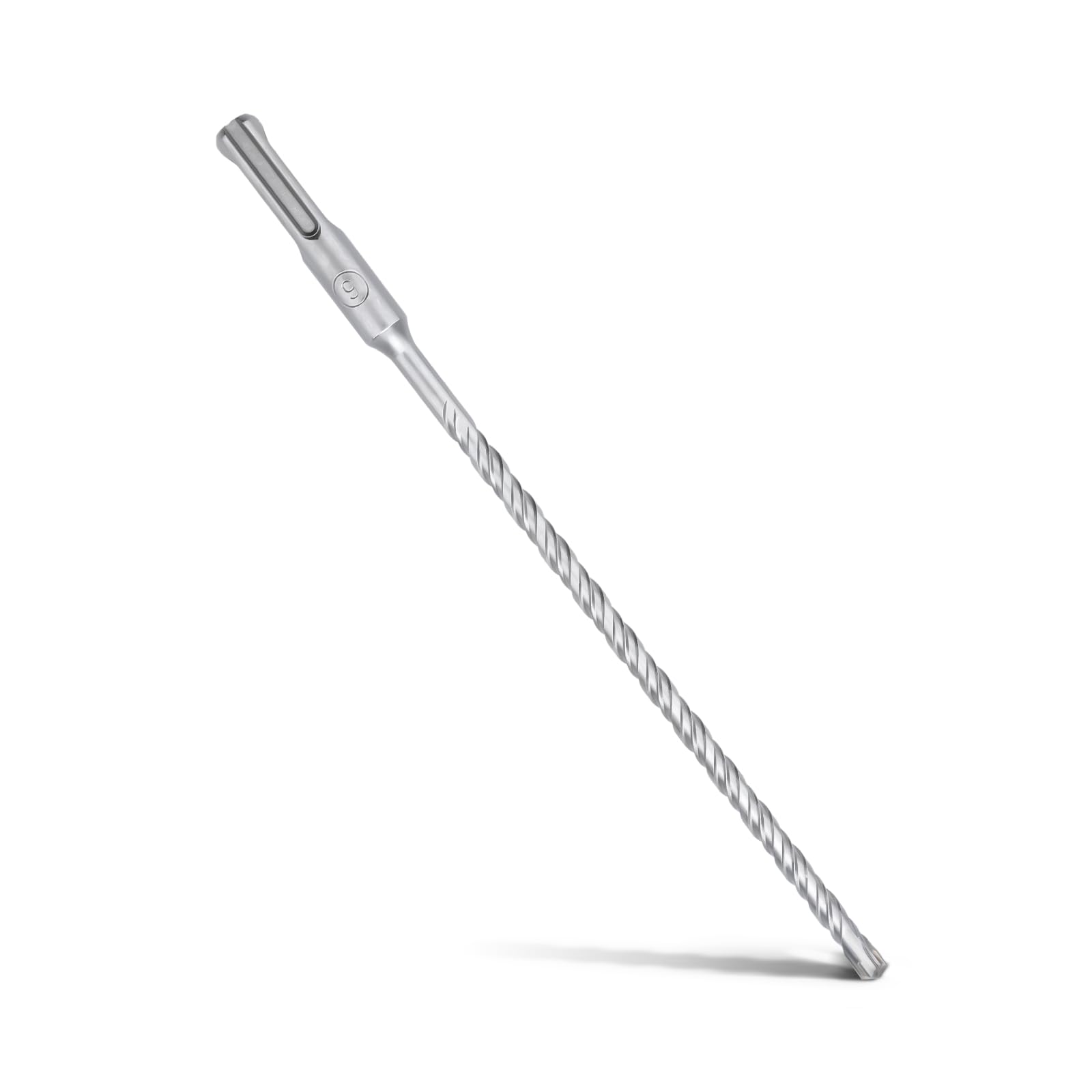 Concrete Drill Bit with SDS Plus Connection, 6 x 210 mm, with 4 Carbide Cuts and Double Helix, for Concrete, Stone, Natural Stone