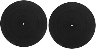 2pcs Silicone Turntable Platter Mats Replacement for Vinyl Records