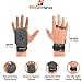 ProFitness 2 Hole Leather Cross Training Gymnastic Grips - Non Slip, High Grip Palm Protection with Wrist Wrap Support for Pull Ups, Kettlebells, WODs (Large 5