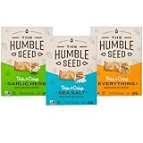 The Humble Seed Grain Free Crackers | Variety Pack, 4.25 oz per box, Pack of 3 | Gluten Free, Nut Free, Non-GMO, Low Carb and Vegan | 6-Seeds – Sunflower, Flax, Chia, Pumpkin, Hemp and Sesame