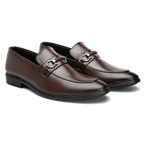 Image of STANPHORD Mens Apex Formal Shoes | Office Wear Lightweight Stylish Slip on Loafers | Basic Classic Shoes | Everyday Wear