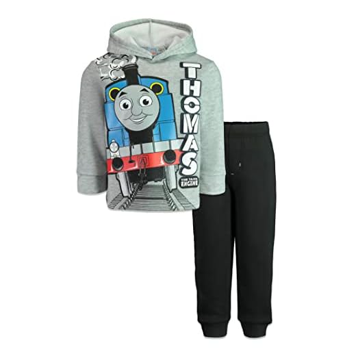 Thomas The Tank Engine Toddler Boys Fleece Pullover Hoodie & Pants Grey 3T