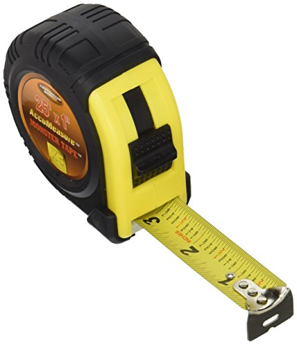 Cinta métrica 25 pies x 1 pulgada con funda de goma miniatura 1