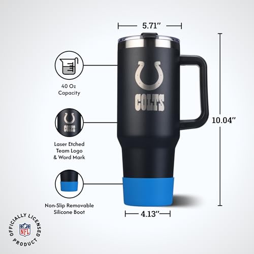 Image of The Memory Company Officially Licensed NFL - Indianapolis Colts 46oz Game Day Tumbler with Laser Engraved Team Logo