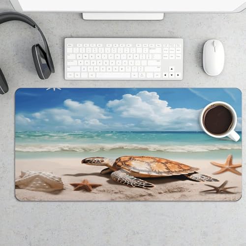 Sea Turtle Starfish Desk Pad goma antideslizante grande 30x60 cm miniatura 5