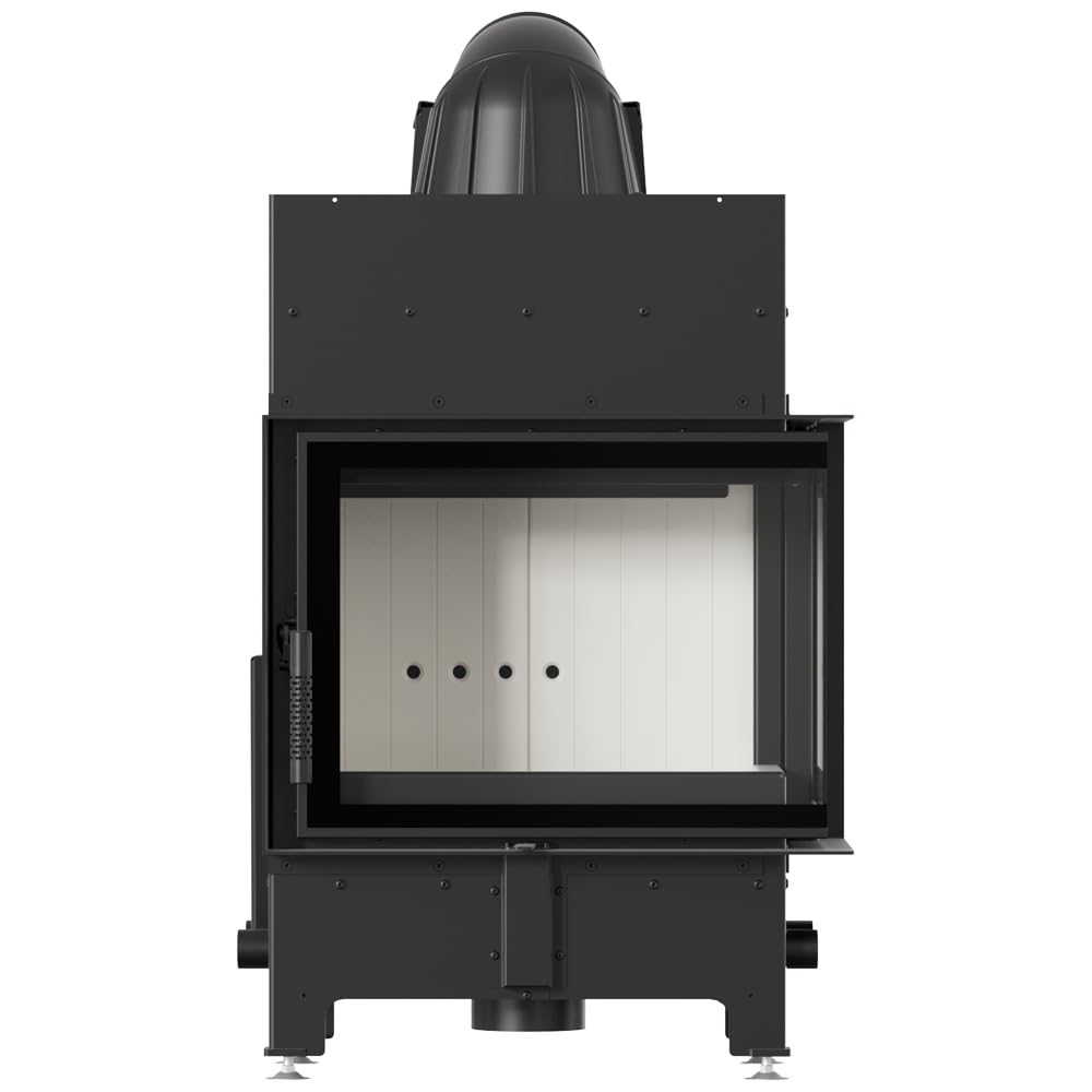 KRATKI Kamineinsatz aus Stahl Floki S rechts 8 kW Ø 160 mit Türfeder
