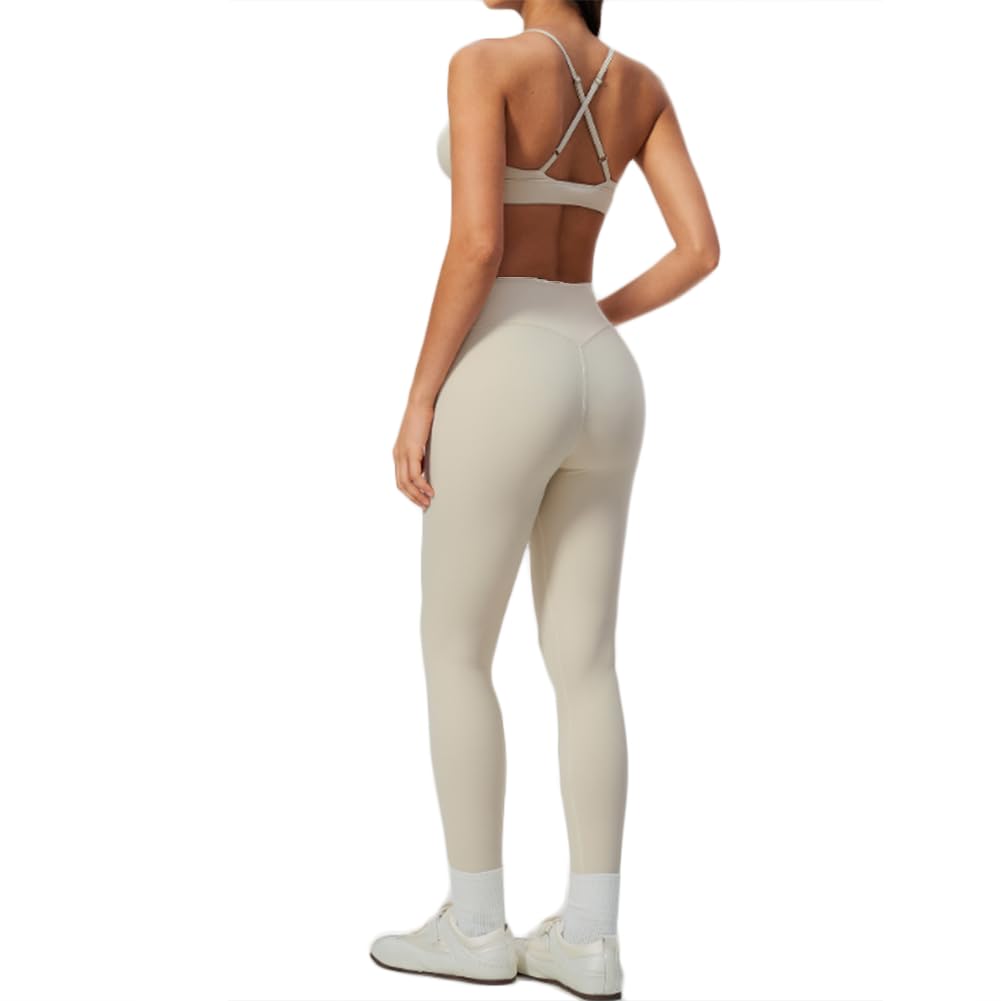 Reggiseno Sport Coppa Triangolare + Leggings Yoga Vita Alta