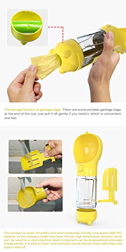 image for USWT Dog Water Bottle Cat Travel Drinking Cup Pets Supplies, Walking D