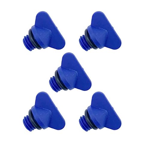 Automotive Authority LLC Mercruiser Manifold Engine Block Drain Plug Kit (Pack of 5) 22-806608A02 & 18-4226 Cover