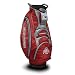 Team Golf NCAA Ohio State Buckeyes Victory Golf Cart Bag, 10-way Top with Integrated Dual Handle & External Putter Well, Cooler Pocket, Padded Strap, Umbrella Holder & Removable Rain Hood