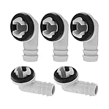 PERSELOSO 5個用弯头接头 直径 防漏設計 リング付 機ドレインアダプター