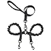 Double Dual Dog Leash,Petender No Tangle Dog Lead with Padded Handle for Two Dogs(5-6 Feet)