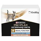 PRO PLAN VETERINARY DIETS NF Advanced Care Renal Function Wet Cat Food Salmon 10x85g, Pack of 4