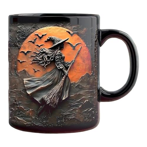 Générique da caffè | di Halloween 32,5 cl | in ceramica per la prima colazione per cerimonia del mattino | Collezione Personale Festa Compleanno Weekend Relax Momenti di