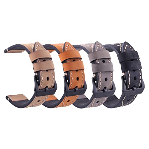 Bracelet de montre en cuir 22mm universel aux finitions soignées