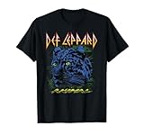 Oficial Def Leppard Leopardo Degradado Camiseta