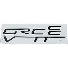 One Pc Corvette Rear Fills Inserts Letters Lettering Emblem 3D Badge Sticker Replacement for 2005-2013 Corvette C6,Black