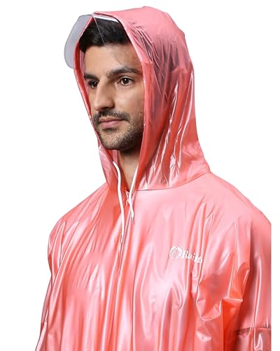 Image of ZEEL Unisex Outdoor Rain Poncho for Adult, Waterproof, Lightweight & Packable, Polyester Pullover Full Sleeves Hooded Rainwear, Poncho for Camping, Hiking, Travelling (EQRT101 AZ30, Free Size)